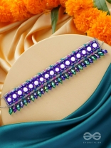 Edhas - The Luminous Radiance - Mirror, Beads And Cutdana Hand Embroidered Neckpiece