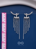 STUDDED-DE-LUXE - SILVER SPARKLING EAR JACKETS