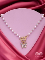 A FLYING MIRACLE - GOLDEN PEARL NECKPIECE