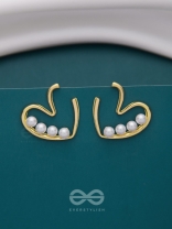 LOVE YOU STILL - GOLDEN PEARL STUDS