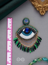ADRISHTI - THE BLESSED GAZE - STONES, BEADS, SEQUINS AND PEARL EMBROIDERED EARRINGS