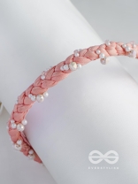 IPSIT - ONE'S DESIRE - PEARL AND FABRIC EMBROIDERED HAIRBAND