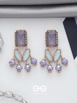 THE PURPLE MIST - STATEMENT DROP EARRINGS