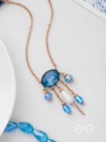 Sky Line Coast - Blue Casual Neckpiece With Anti-Tarnish Coating 