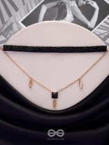 Magic In Darkness - Statement Choker Neckpiece With Anti-Tarnish Coating 