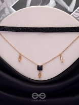 Magic In Darkness - Statement Choker Neckpiece With Anti-Tarnish Coating 