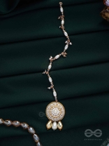 AATIPIYA - A SUNNY PARADISE - PEARLS AND GLASS BEADS EMBROIDERED MAANGTIKA