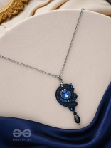 AALINDI - BLISS OF PEACE -BEADS AND SEQUINS EMBROIDERED NECKPIECE