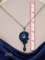 AALINDI - BLISS OF PEACE -BEADS AND SEQUINS EMBROIDERED NECKPIECE