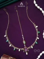 SIBIRA - SUPREME ROYALTY - STONE, BEADS AND GLASS DROPS EMBROIDERED MAANGTIKA