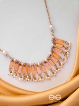 The Sunset Hues - Elegant Statement Neckpiece With Anti-Tarnish Coating 