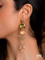 THE EMERALD CANOPY - EMBELLISHED DROP EARRINGS