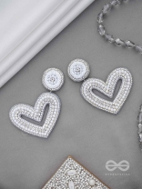 Sauhardika - Heartfealt Moments - Beads And Cut Dana Hand Embroidered Earrings