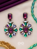 MANIDHAVALIKA - THE LAVISH GEMS - STONE EMBROIDERED EARRINGS