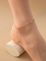 FLUTTERING MELODIES - CASUAL ROSEGOLD ANKLET