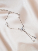 FLUTTERING MELODIES - CASUAL SILVER ANKLET