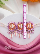 DRAPA - OCEAN MELODY BLOSSOMS - SHELL AND BEADS EMBROIDERED NECKLACE