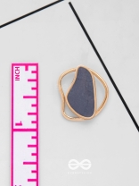 The Mystical Aura - Golden Enamelled Stud Earrings