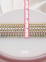 Ambaraukas- Walk On The Skyline- Beads, Polki And Kundan Finished Hand Embroidered Choker Neckpiece 