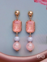 THE SPRING SKIES - GOLDEN EMBELLISHED EARRINGS