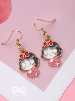 THE MINI MISS - GOLDEN EMBELLISHED EARRINGS