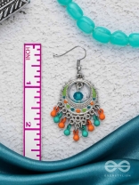 Tropical Tease - Enamelled Oxidised Earrings