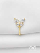 THE BUTTERFLY BLESSING - GOLDEN CZ NOSERING (NON-PIERCING)