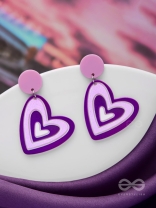 THE LILAC LOVE - CASUAL ACRYLIC EARRINGS