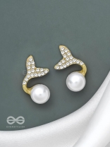 MYSTIC MERMAID TAILS - GOLDEN EMBELLISHED EARRINGS