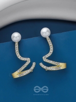 TWIST-N-TURN TREASURES - GOLDEN EMBELLISHED EARRING