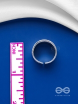 POSITIVE VIRTUE - STATEMENT SILVER RING (ADJUSTABLE)