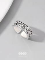 CELESTIAL LEGACY - STATEMENT SILVER RING (ADJUSTABLE)