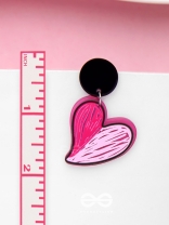 ROSY RETRO ROMANCE - CASUAL ACRYLIC EARRINGS