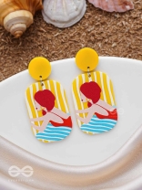 DIVE 'N DABBLE - STATEMENT ACRYLIC EARRINGS