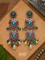 Splash Of Spectrum - Statement Oxidised Earrings