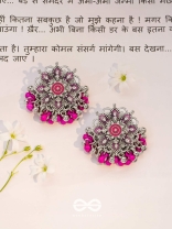 The Blooming Beauties - Enamelled Oxidised Earrings