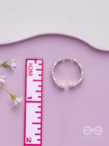 SUNSHINE DAISIES - SILVER RING (ADJUSTABLE)(Yellow)