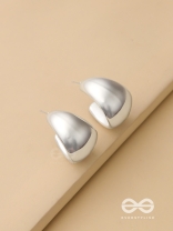 Lunar Curves - Silver Earrings