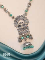 The Celestial Flutters - Statement Oxidised Neckpiece