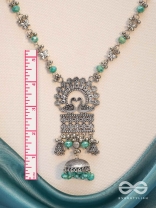 The Celestial Flutters - Statement Oxidised Neckpiece