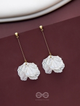 The Snow Petals- Acrylic Earrings 