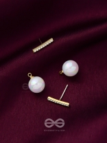 Modern Grace - Golden Embellished Ear Jackets