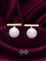 Modern Grace - Golden Embellished Ear Jackets