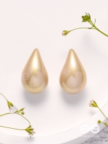 Glitter Drops - Holographic Acrylic Earrings (Golden)