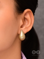 Glitter Drops - Holographic Acrylic Earrings (Golden)