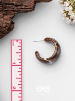 Cinnamon Swirl  - Acrylic Earrings