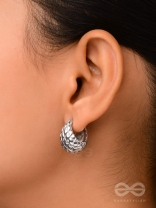 Moonlit Scales - Silver Earrings