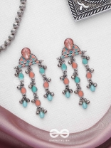 The Umbrella Sprinkles- Enamelled Oxidised Earrings