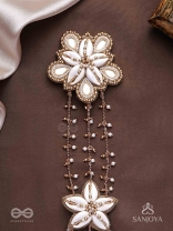 Maayin - The Magical Inflorescence - Shells, Mirrors And Beads Hand Embroidered Hair Accessory