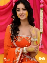 Prachurya - The Marine Abundance - Shells, Mirrors And Beads Hand Embroidered Cuff Bracelets (Set Of 2)